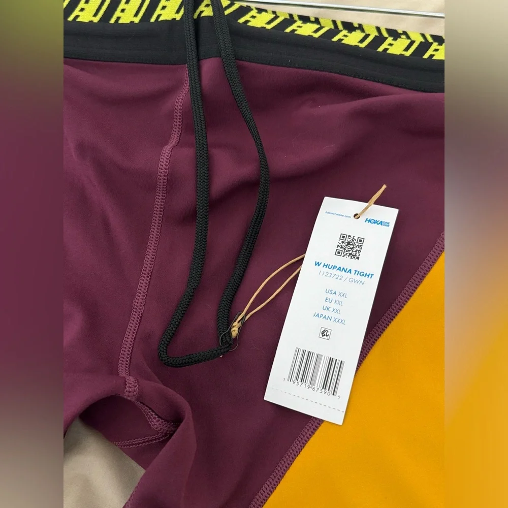 New Hoka One One Hupana Tight Women's Grape Wine 7/8 Length leggings size XXL - Picture 5 of 10